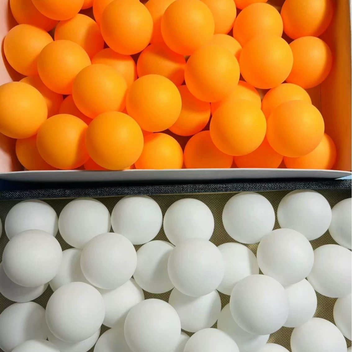 40 мм утолщение матовый настольный теннис завод оптом белый желтый 2.6gPP материал