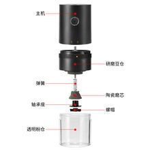 咖啡豆研磨机电动磨豆机家用小型研磨器磨咖啡机动磨豆器