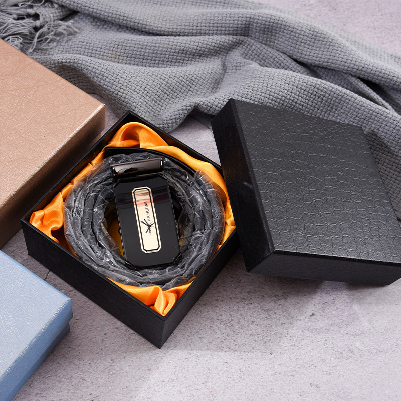 in stock belt box kraft paper cover manufacturers wholesale high-end boutique gift box belt aromatherapy lipstick gift box