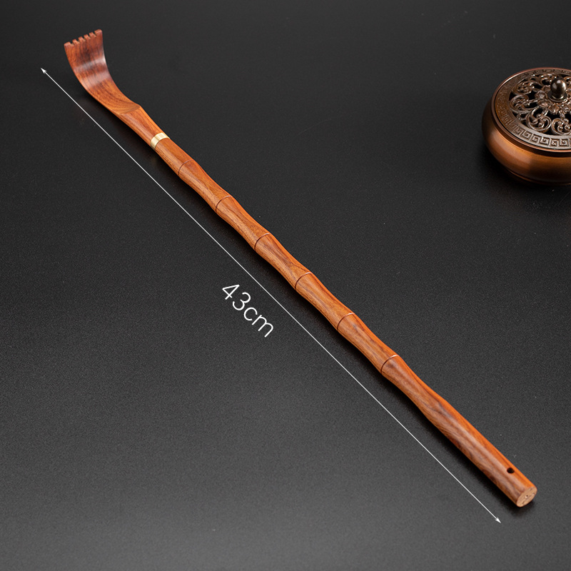 Rascador de espalda portátil de bambú para rascarse sin necesidad de ayuda, adecuado para personas de mediana edad y mayores, para rascar la espalda y la cabeza, para uso doméstico.