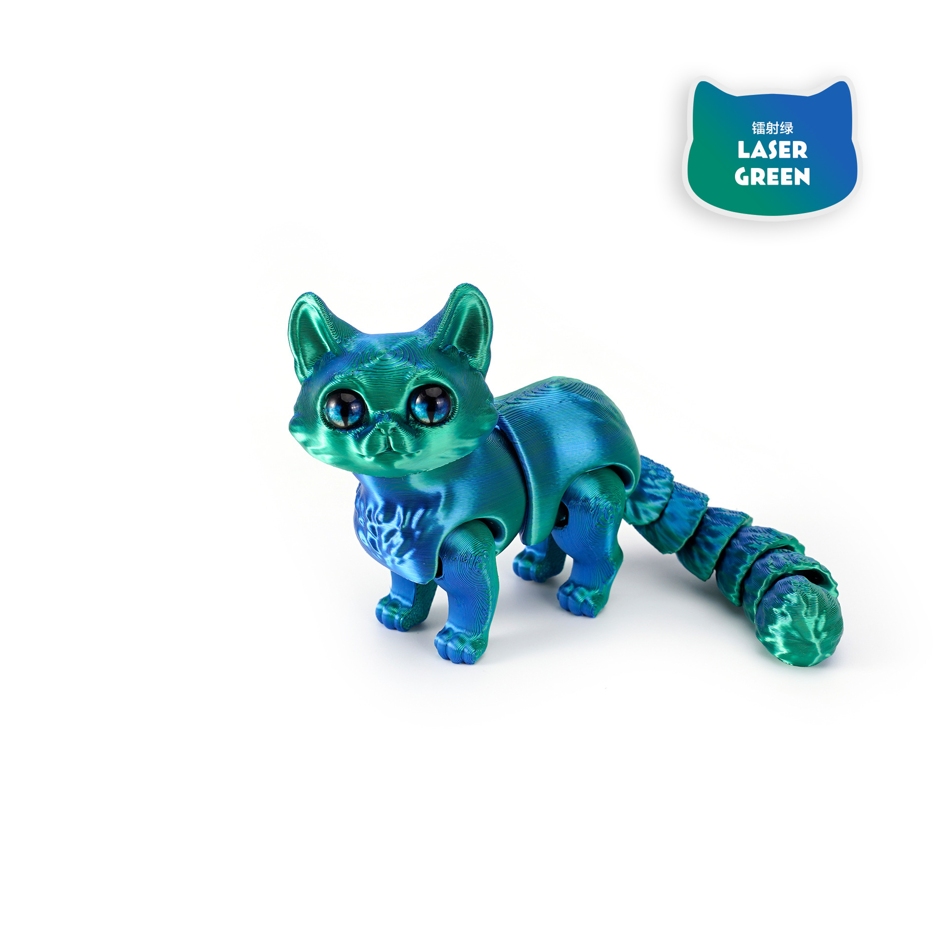 Impresión 3D adornos de gato modelo hecho a mano simulación de juguetes de animales explotadores transfronterizos juguetes de impresión 3D para gatos