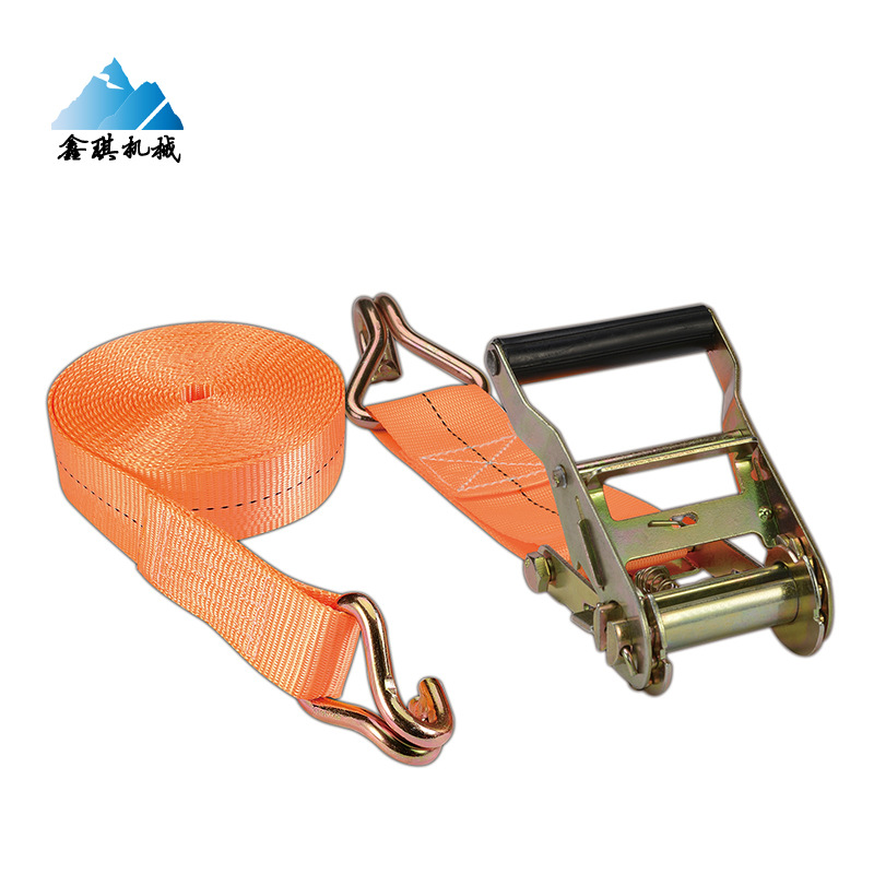 货物捆绑带 棘轮拉紧器 货车固定收紧器 双钩棘轮涤纶货物紧绳器