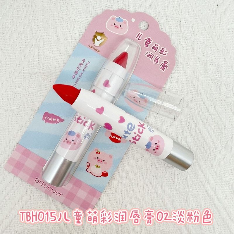 佩翘封面儿童萌彩润唇膏水嫩轻盈粉嫩唇以油养唇TBH015#|undefined