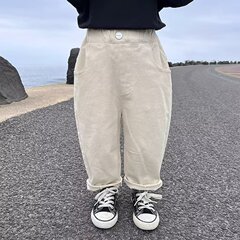 男童褲子秋款兒童休閒褲春秋薄款寶寶秋裝男小童裝男孩秋季痞帥潮