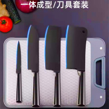 女士菜刀家用刀具厨师刀厨房切肉切片刀锋利水果刀定制不锈钢黑刀