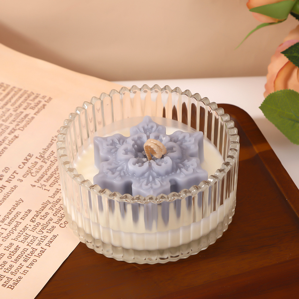 Hecho a mano DIY cera de perfume cilindro de vidrio transparente regalo de boda acompañante de atmósfera cálida decoración de cera de perfume