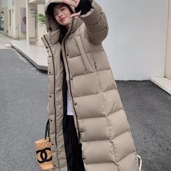 2025冬季新款90保暖超长羽绒服加厚东北过膝长款外套女