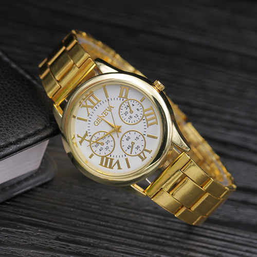Foreign trade cross-border new men's and women's steel band watches  alloy steel band hot selling watches wholesale dropshipping