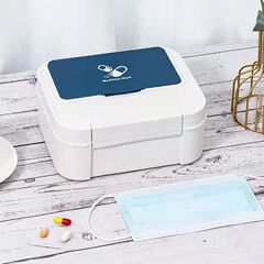 医立方車載子供角型緊急医療小型薬品収納ボックス外出旅行携帯救急ボックス