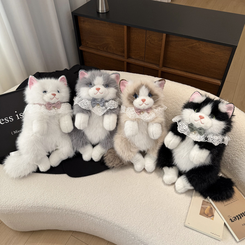 仿真布偶背包可爱女生猫咪双肩包毛绒玩偶公仔娃娃玩具超萌装饰