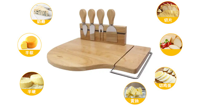 Cortador de queso de acero inoxidable cortador de queso mesa de corte cortador de jamón herramienta de cocina cortadora de queso