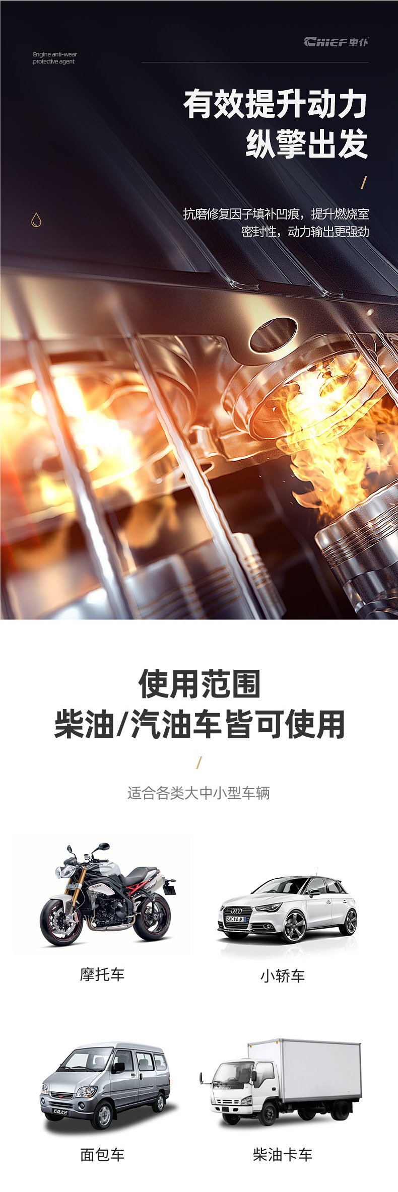 Chefu Engine Oil Additive Anti-Wear Protection Noise Reduction Repair