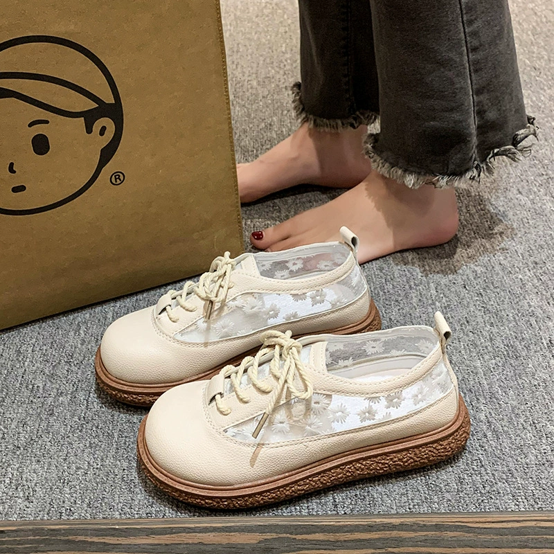 ZIMO Zimo кружева сетчатые одиночные туфли