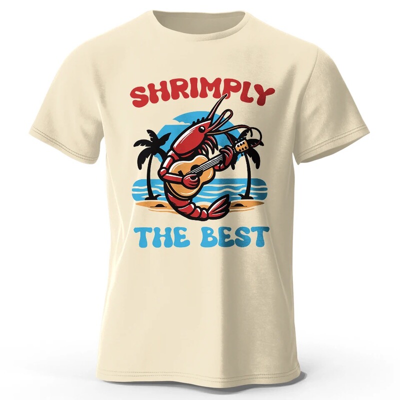 Men's Best Printed T-Shirt, 100% Cotton, Oversized Two-Tone Pattern T-Shirt, Women's Summer Top, Nautical Style