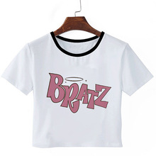 Bratz Crop Top T-shirt ļͨԸжb¶ĚAIŮʿT