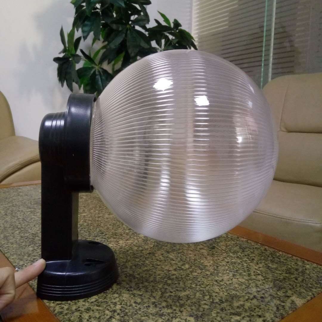 투명 스트라이프 볼 램프 200MM 라운드 벽 램프 PMMA 아크릴 램프 그늘