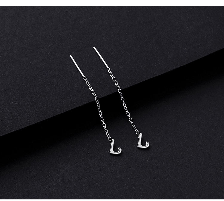 Simple Style Letter Sterling Silver Plating Ear line 1 Piece