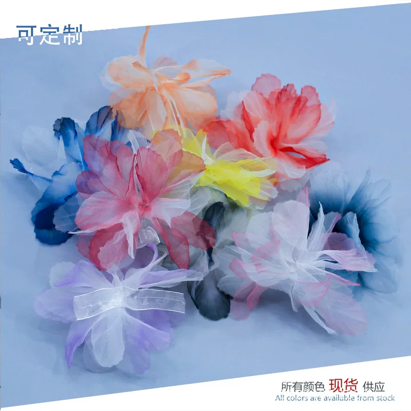 Three dimensional hair band, decorations, (Physicals), 14cm, gradient, 3D flower, DIY