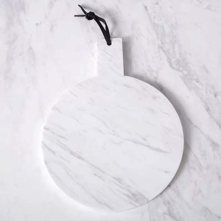 27cm * 20cm mármol mango placa redonda