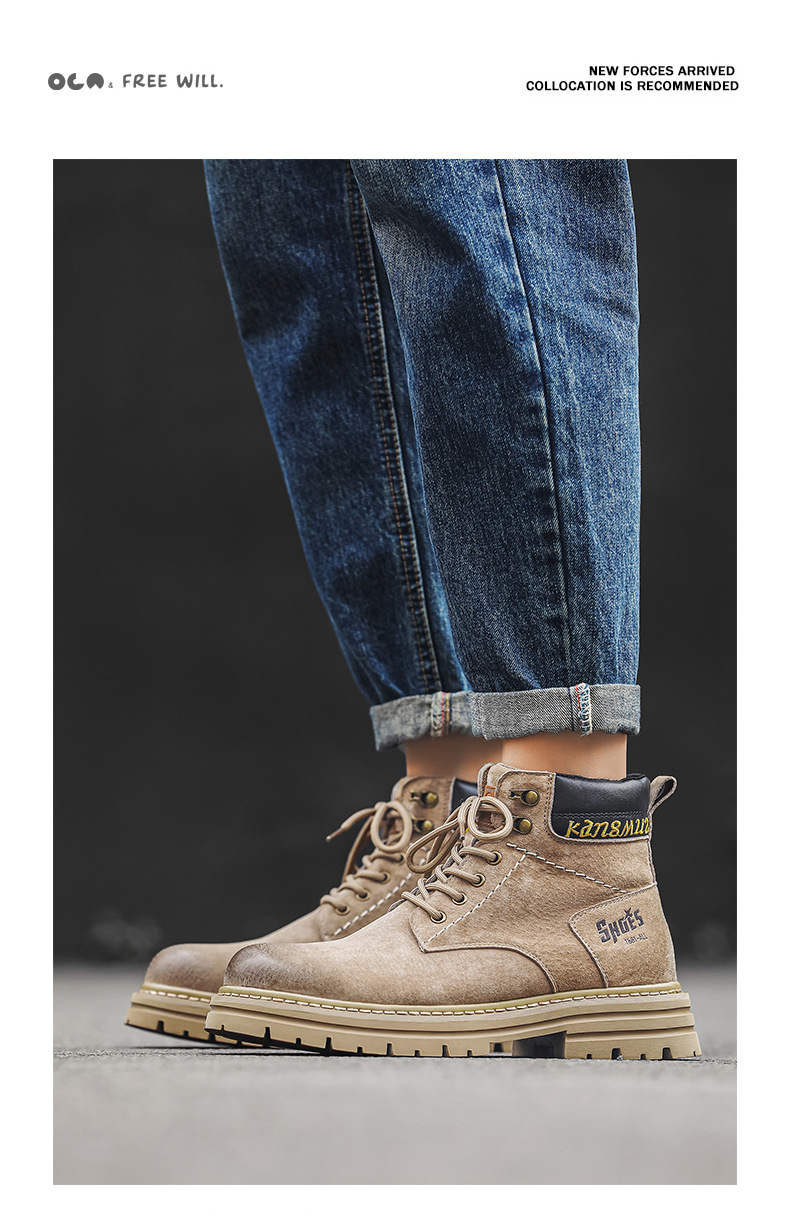 Chukka boots för herr i mocka casual retro outdoor skor_voghion.com