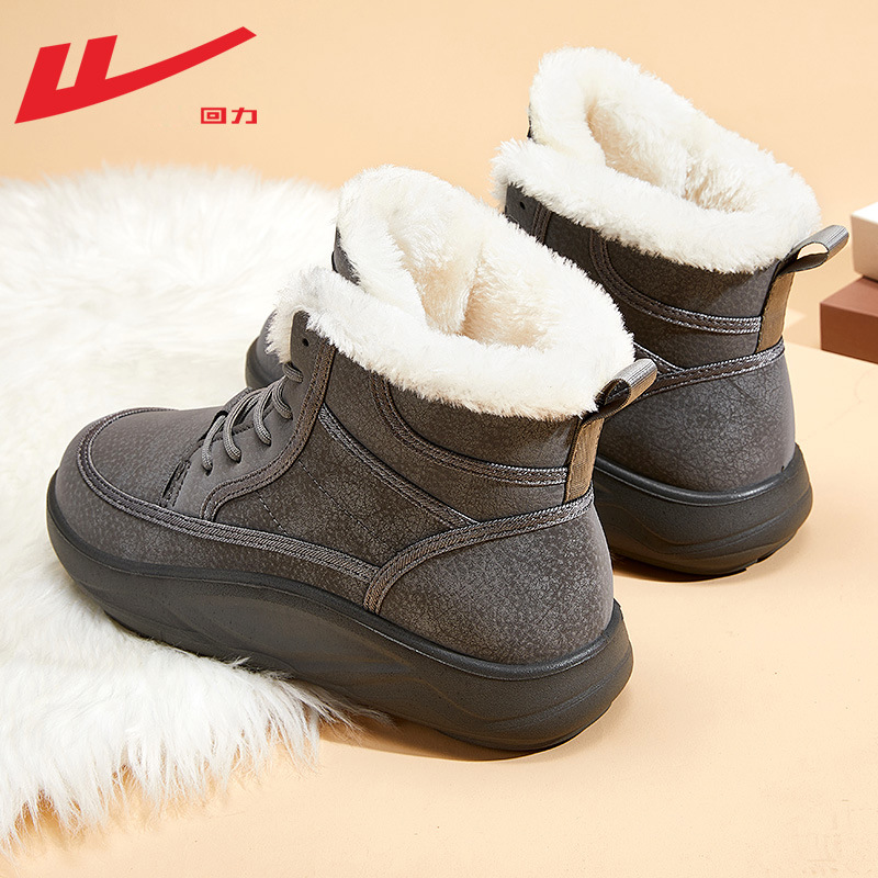 Retirada calentamiento sólido botas de nieve de tela gruesa para mujeres más gruesa y simple invierno nuevo algodón para usar botas cortas versátiles