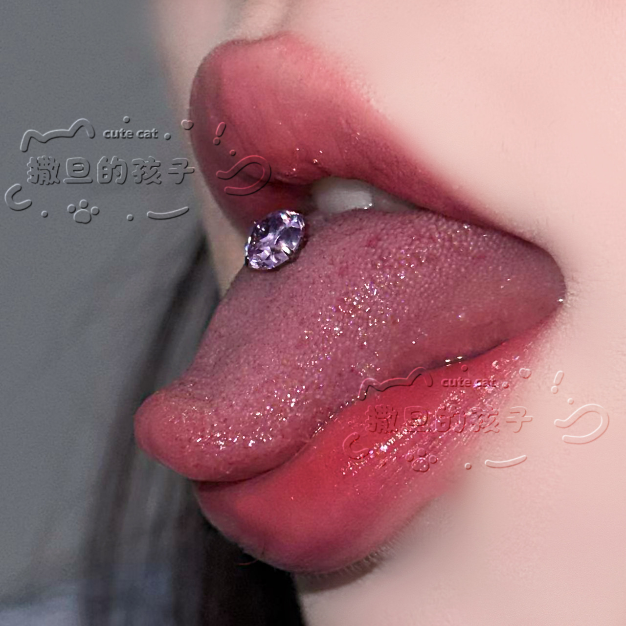 Satan's Child F136 Titanium Alloy Star Tongue Barbell - Adjustable Bar Length 8-20mm Tongue Ring detail image 17