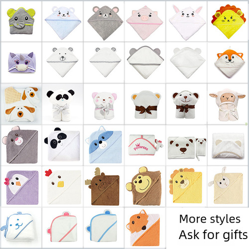 Spring foreign trade baby bath towel blanket A-class bamboo fiber swaddling blanket newborn baby bath robe cape