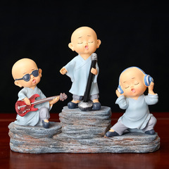 Desk creative gifts home furnishings new resin craft office cultural supplies Zen little monk set