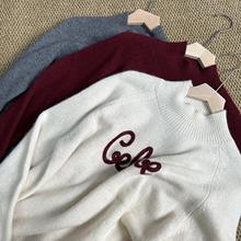 品牌单~基础款羊绒羊毛秋冬厚款套头衫女1024-177