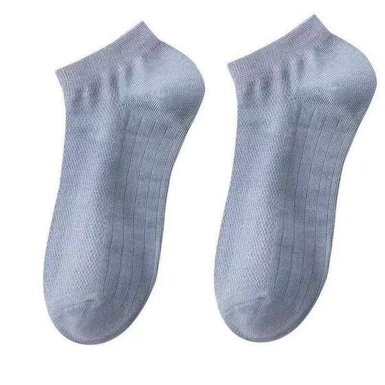 Summer mesh socks low tube boat socks shallow mouth socks solid color lift ears men's socks fashionable breathable socks