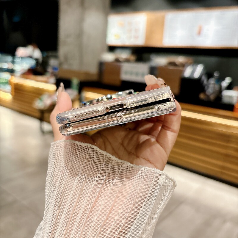 マテックス6携帯電話ケースマテックス5グリッターエアバッグ落下防止保護カバー折りたたみオールインクルーシブHuaweiに適したラッキーガール|undefined