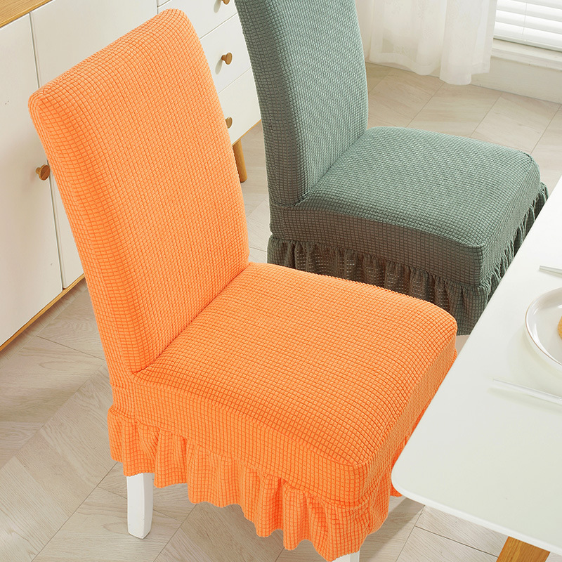 Cubierta de la silla de una pieza del hogar polar engrosada estiramiento hotel restaurante cubierta de la silla cubierta antiincrustante palillos cubierta