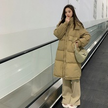 韓系羽絨棉服女冬季厚外套2023新款韓版寬松長款過膝長棉襖