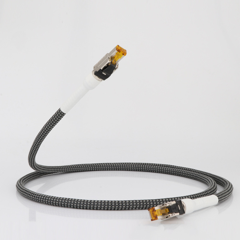 Preffair 99.998% OFC copper silver plated Ethernet cable Cat8 Speed Lan cable