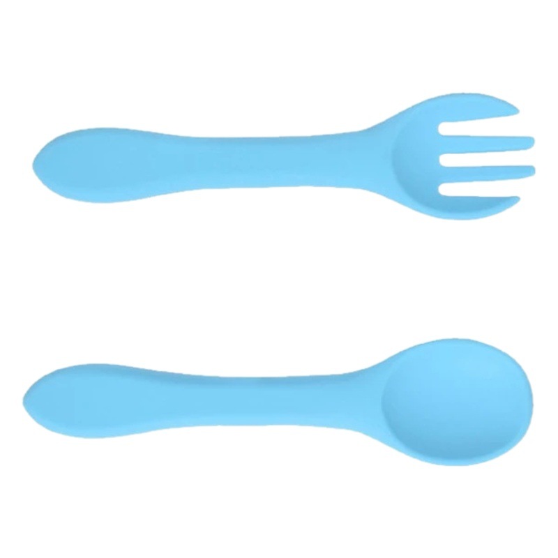 Cuchara de goma blanda para bebés, suplemento alimenticio para bebés, alimentación de agua, cuchara de silicona pequeña, herramienta de alimentación para niños, cuchara de tenedor de entrenamiento, cuchara de silicona