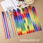 奖牌挂带 彩色红白蓝奖牌吊绳 涤纶织带热转印挂绳定制 展会挂绳