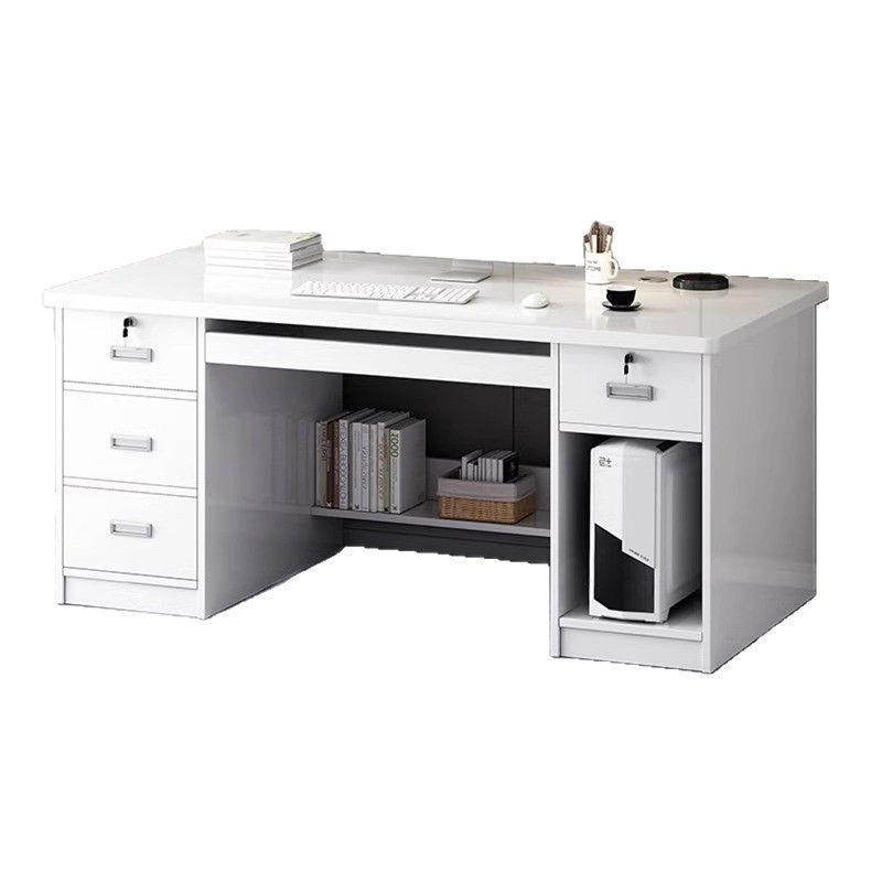 Mesa y silla de oficina combinación de mesa de jefe simple mesa de personal de oficina mesa de computadora de escritorio escritorio escritorio doméstico