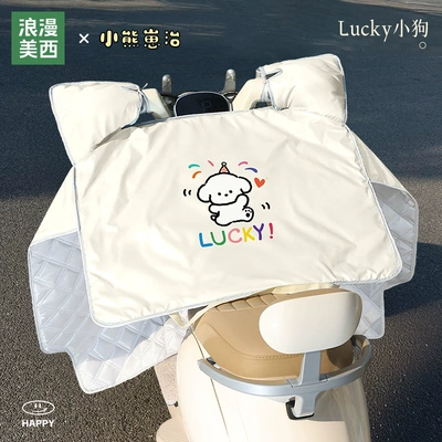 Suitable for Electric Vehicle Windshield Motorcycle front windshield - joint-model-mid-bottom-lucky-puppy-heat-insulation-and-sun-protection-storage
