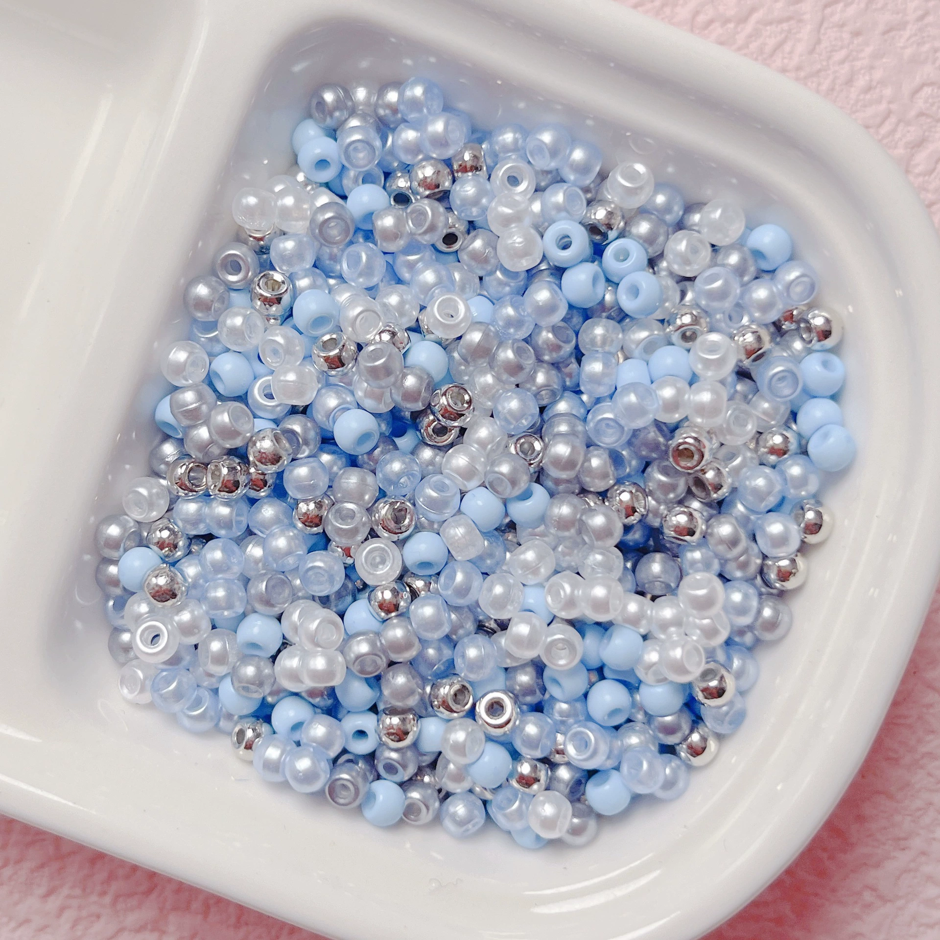 Acrylic quality round beads, mobile phone, chain, beaded bracelet, accessories, wide color palette