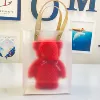 PVC, handheld, red, with little bears