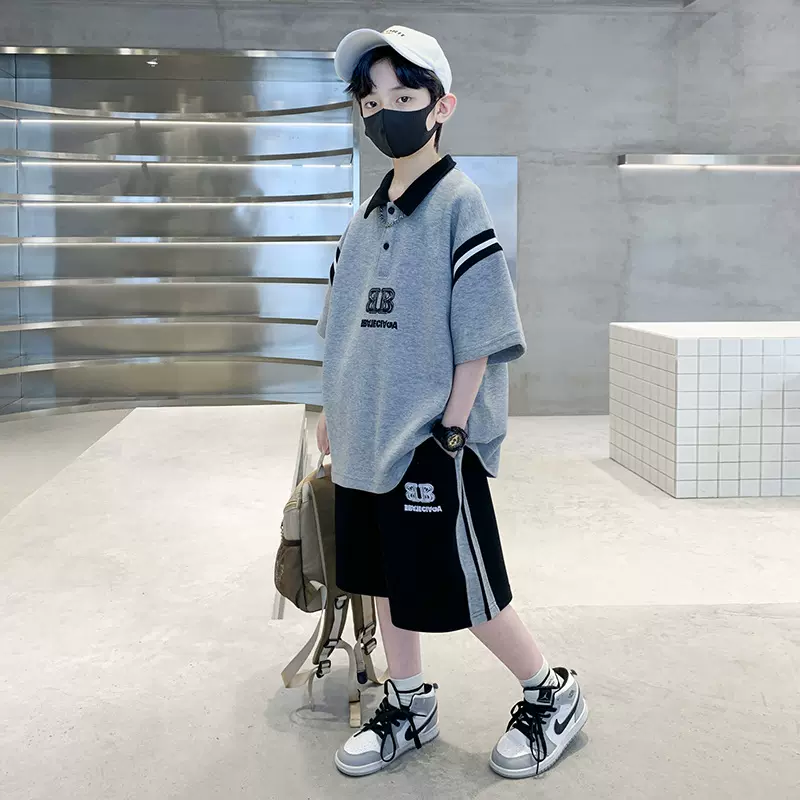 儿童装男童夏装套装2025新款中大童休闲夏季男孩夏款运动薄款炸街