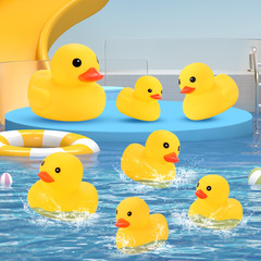 Wholesale milk tea shop rubber duck bath toy children's water play squishy squeaky cute gift duck