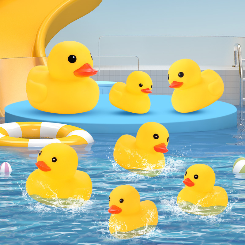 Wholesale milk tea shop little yellow duck bath toys children's water vinyl kneading called vocal cute gift little duck Wholesale milk tea shop little yellow duck bath toys children's water vinyl kneading called vocal cute gift little duck