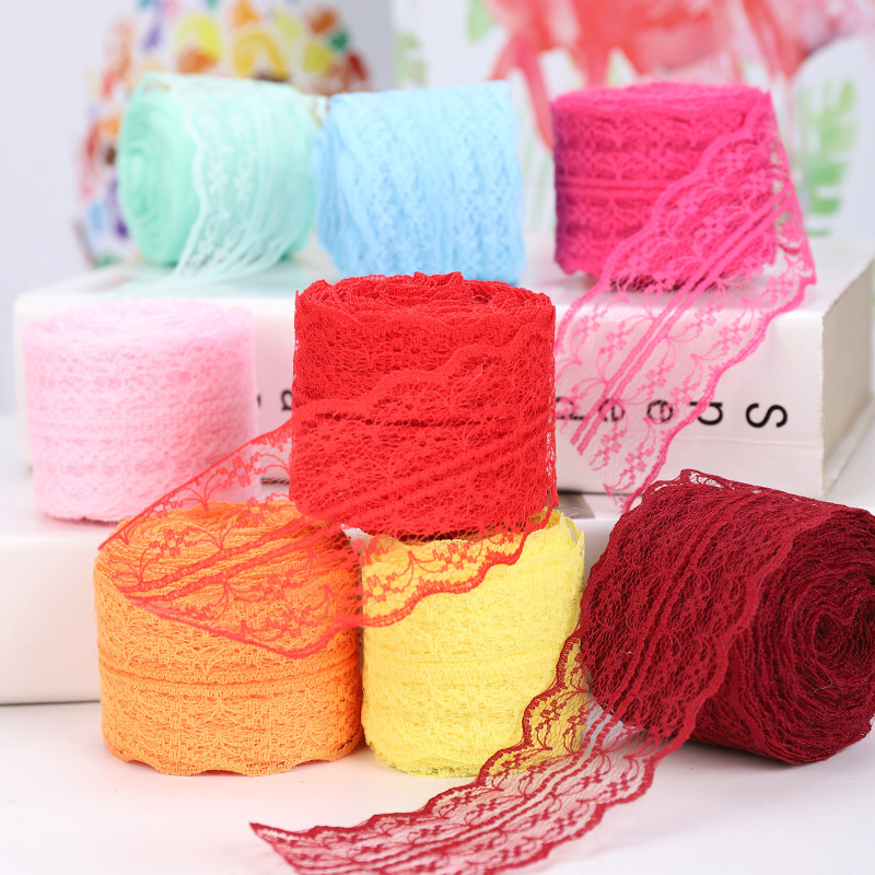 Factory direct clothing decoration accessories accessories linen roll DIY handmade material color lace 10 meters