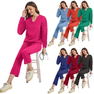 Cross-Border Long-Sleeved Suit Hand Washing Clothes Women's Comfortable Hand Washing Clothes Split Suit Doctor's Surgical Hand Washing Clothes