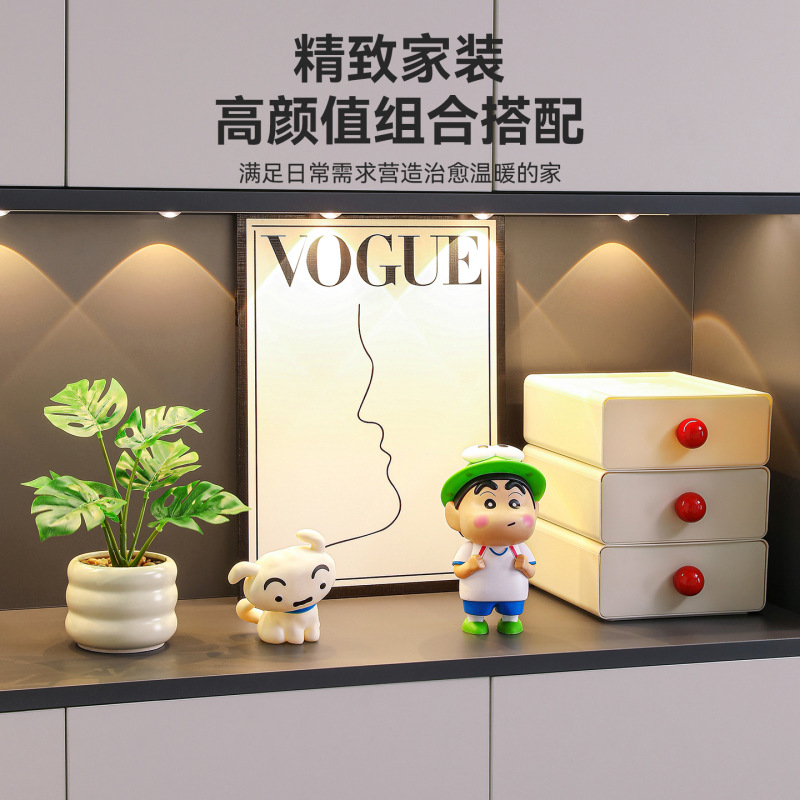 Xiaoxin 玄関装飾装飾品リビングルーム靴キャビネット収納ラックデスクトップ収納ボックステレビキャビネットソフト装飾ハイエンド|undefined