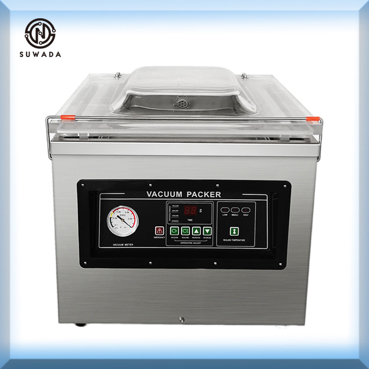 Máquina envasadora al vacío doméstica de sobremesa, apta para seco y húmedo