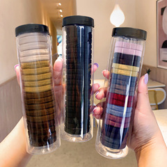 發圈頭繩2023年新款皮筋女扎頭高馬尾高彈力耐用橡皮筋發繩黑皮套