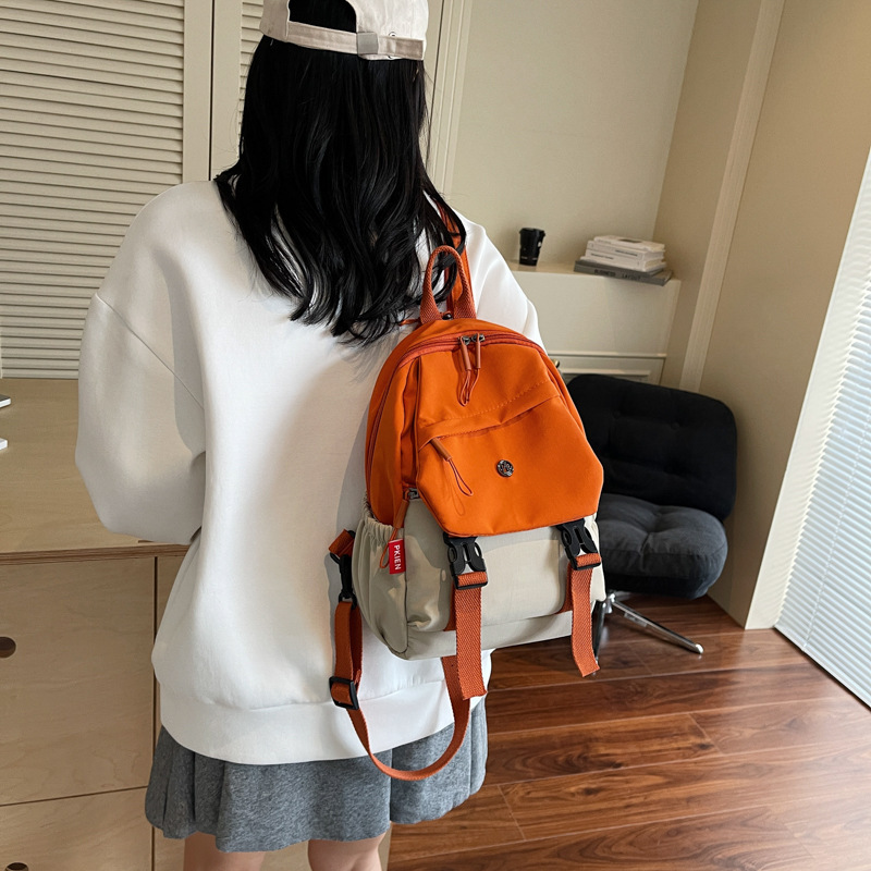双肩包女大容量2025新款小众韩版布袋学生书包高级感夏季双肩背包|undefined