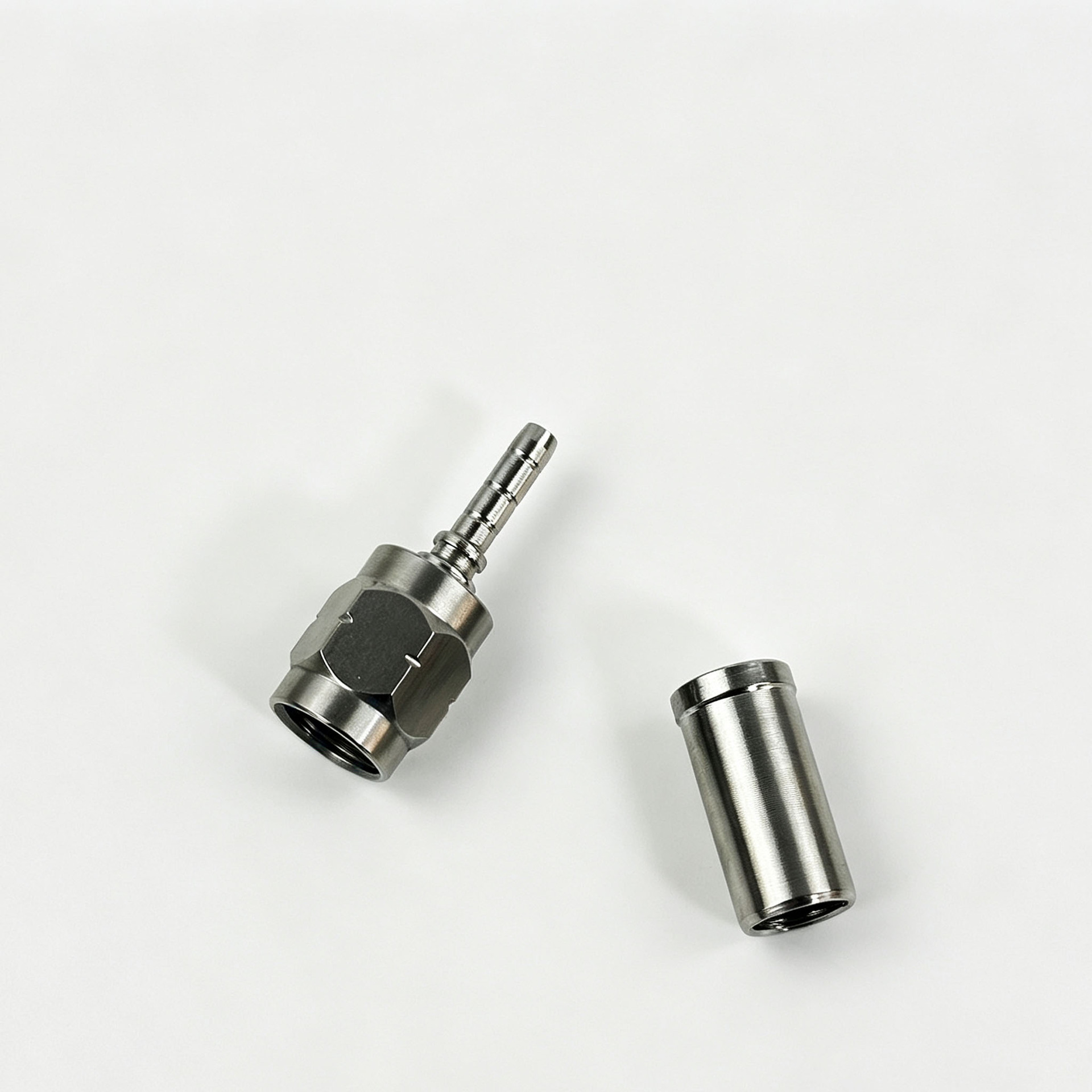 M10 stainless steel brake hose connector 0/28/90 degree internal thread crimp-type hose connector modification accessories
